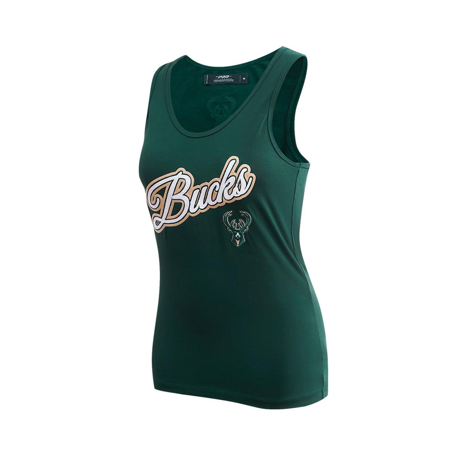Women's Hunter Green Milwaukee Bucks Script Tank Top