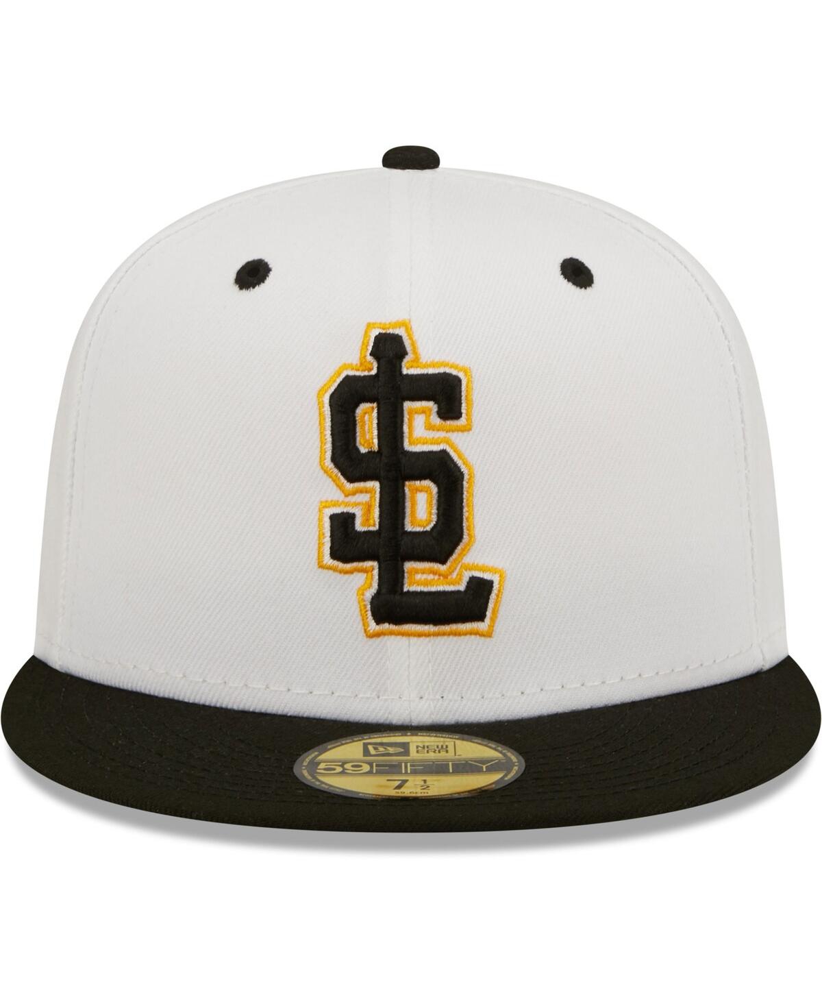 Shop New Era Men's  White Salt Lake Bees Alternate Logo Authentic Collection 59fifty Fitted Hat