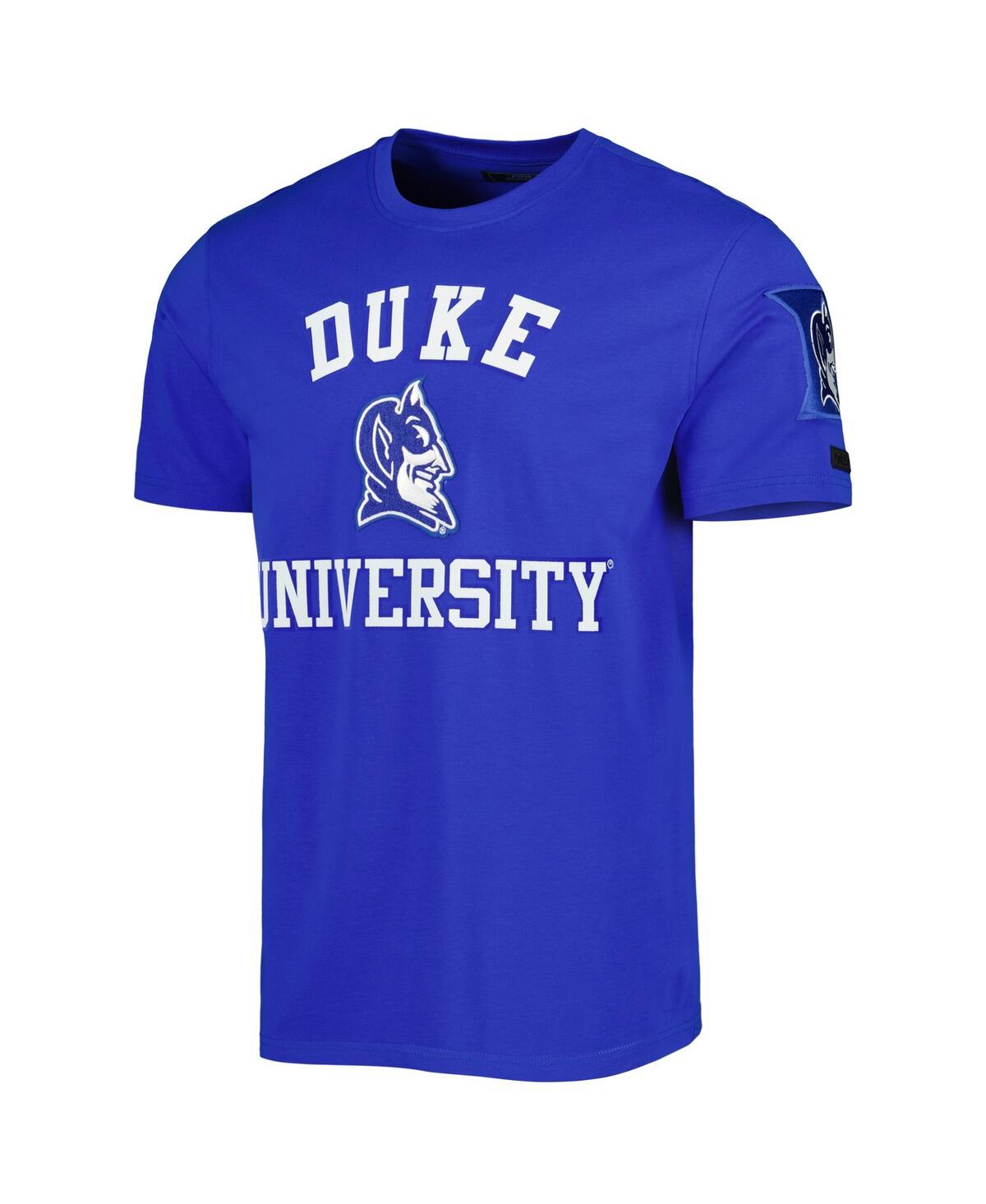 Shop Pro Standard Men's  Royal Duke Blue Devils Classic Stacked Logo T-shirt