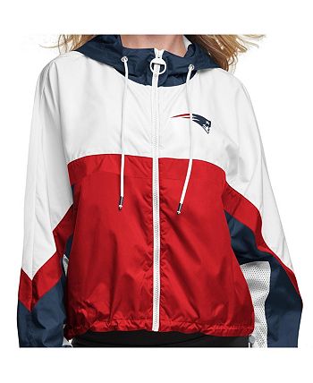 Tommy Hilfiger Women's White and Red New England Patriots Color Blocked  Full-Zip Windbreaker Jacket - Macy's