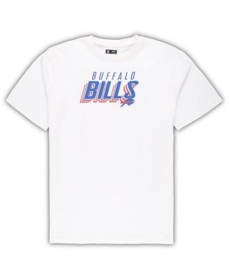 Men's White, Charcoal Buffalo Bills Big and Tall T-shirt and Shorts Set