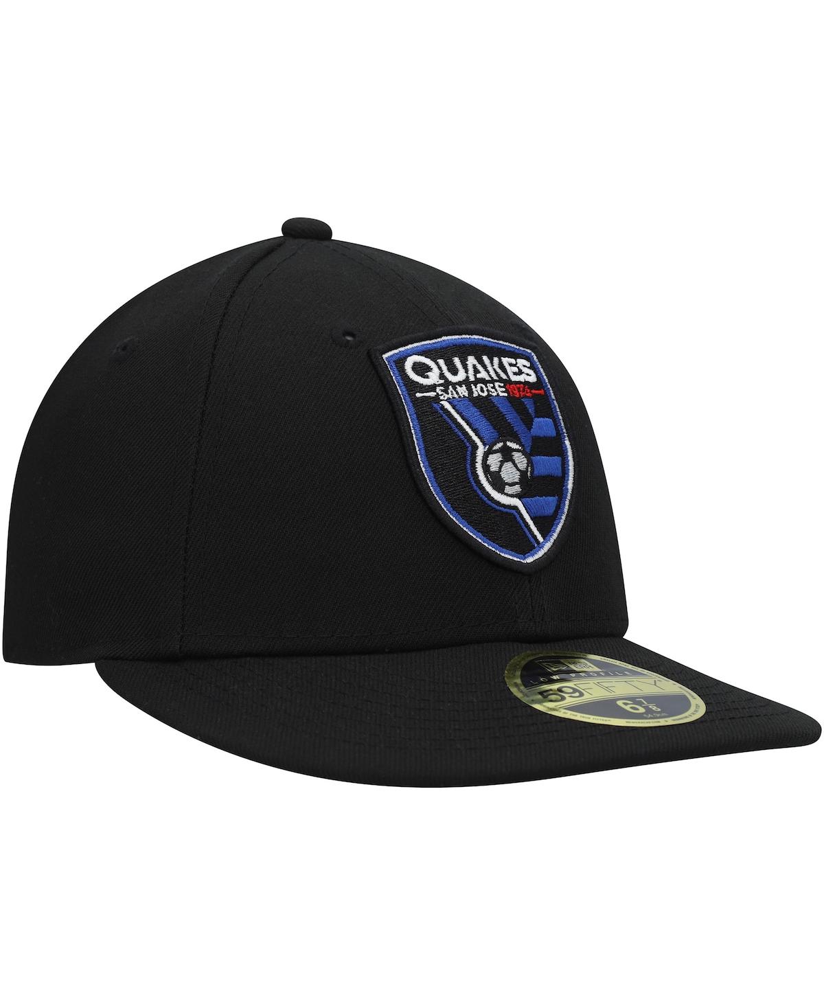 Men's New EraSan Jose Earthquakes Primary Logo Low Profile 59FIFTY Fitted Hat - Black