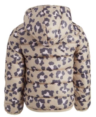 Epic Threads Toddler & Little Girls Quilted Leopard-Print Packable Hooded Puffer Jacket, Created for Macy's 