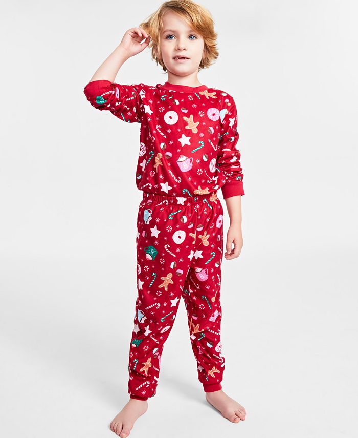 Family Pajamas Matching Toddler, Little & Big Kids Sweets Pajamas Set ...