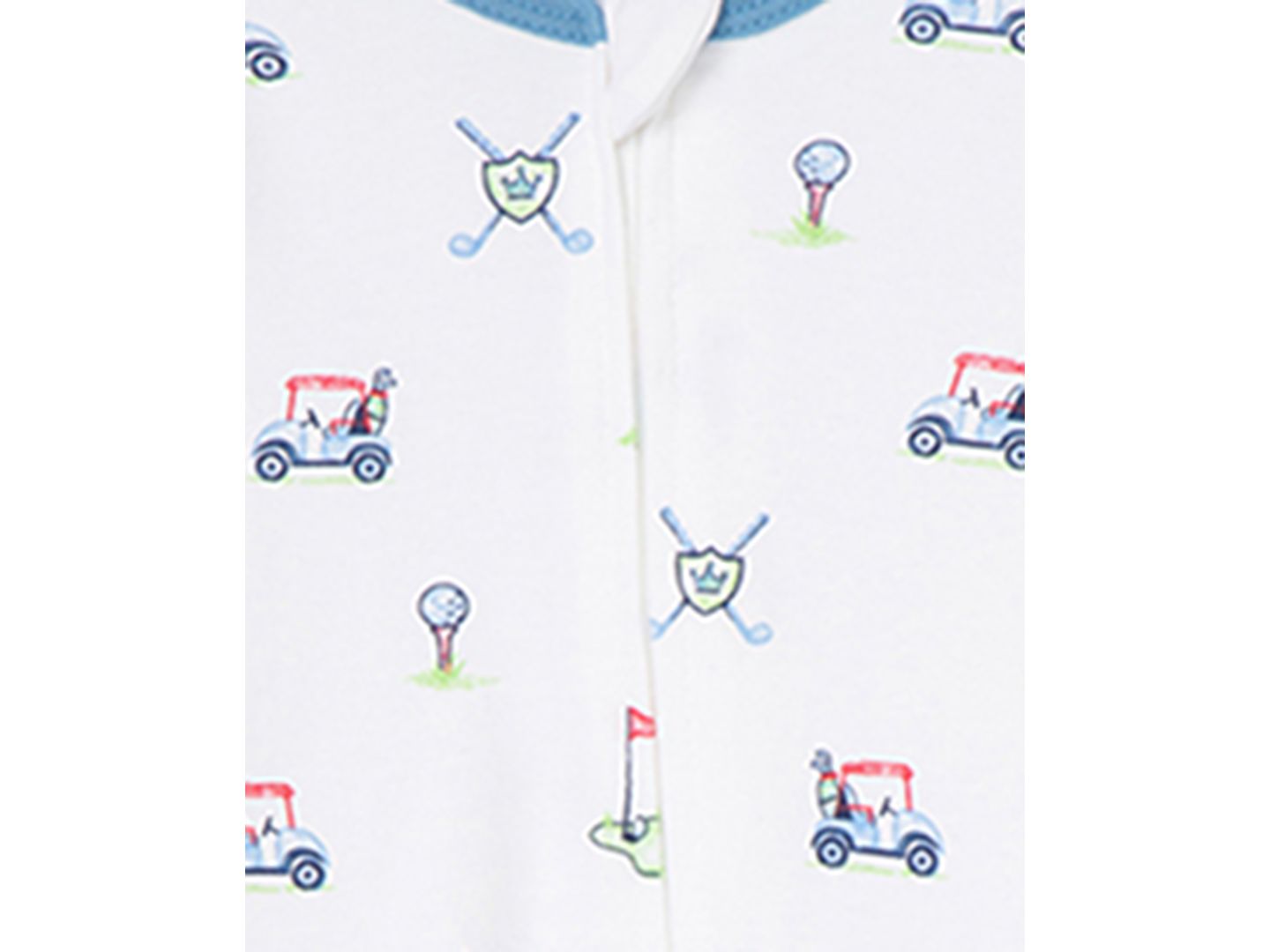 Комбинезоны Little Me Golf Club Coverall with Hat, 2 Piece Set для мальчиков-малышей, цвет: Белый с принтом — фото 4