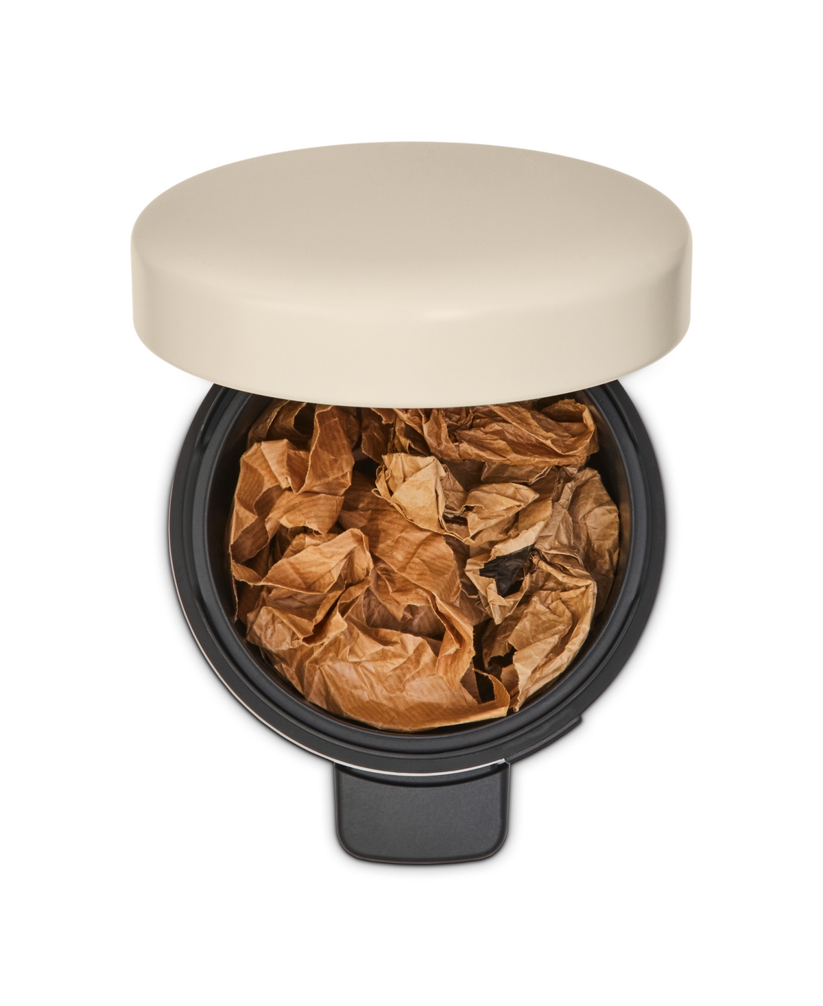 Brabantia New Icon Step On Trash Can, 0.8 Gallon, 3 Liter In Soft Beige