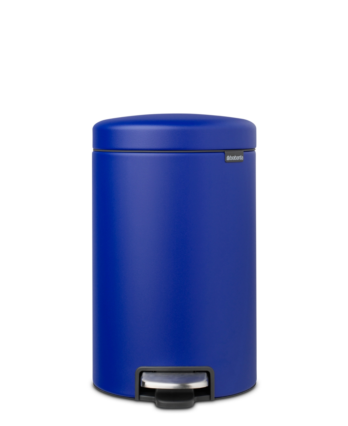 Brabantia New Icon Step On Trash Can, 3.2 Gallon, 12 Liter In Mineral Powerful Blue