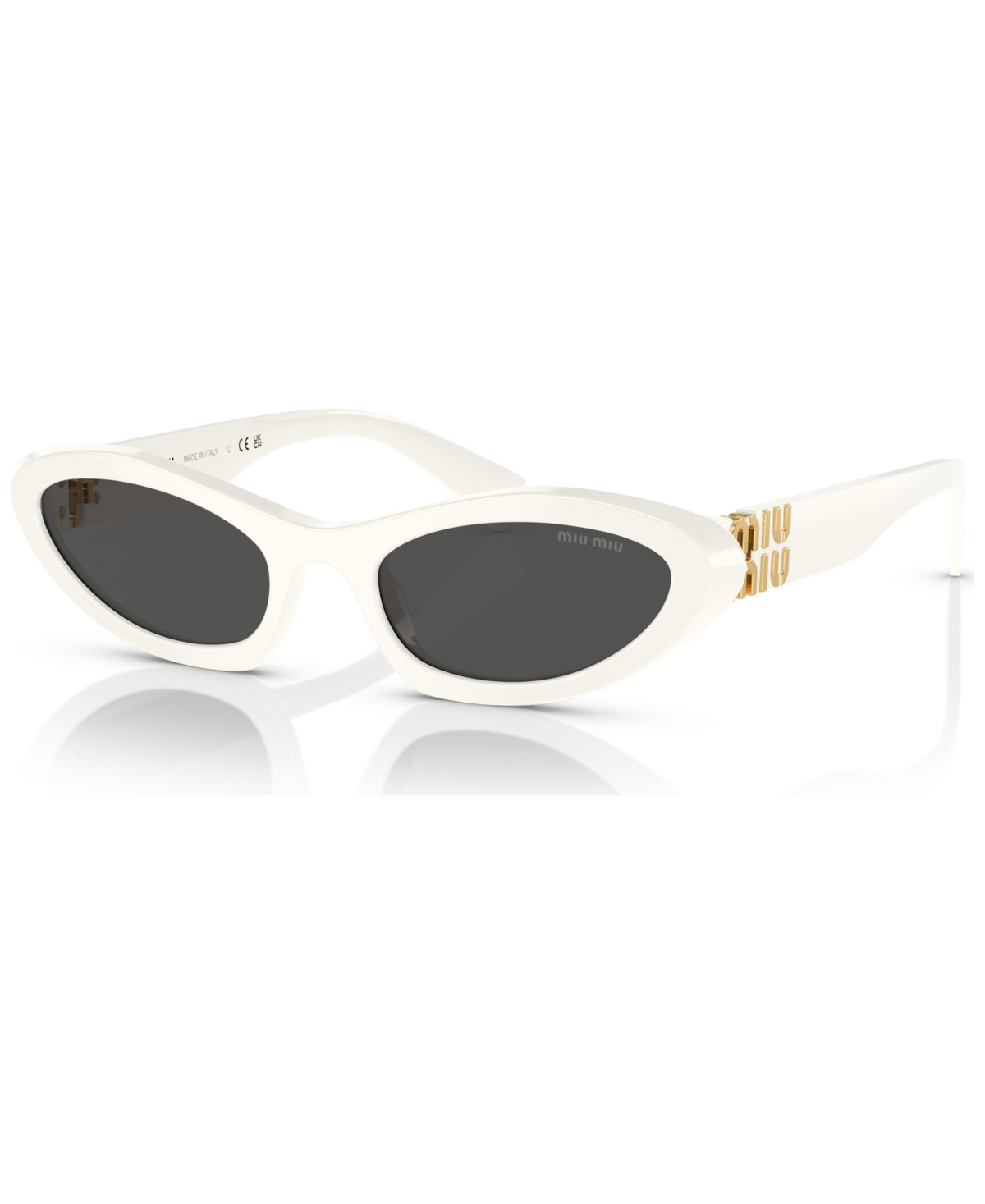 Shop Miu Miu Women's Sunglasses, Mu 09ys In White
