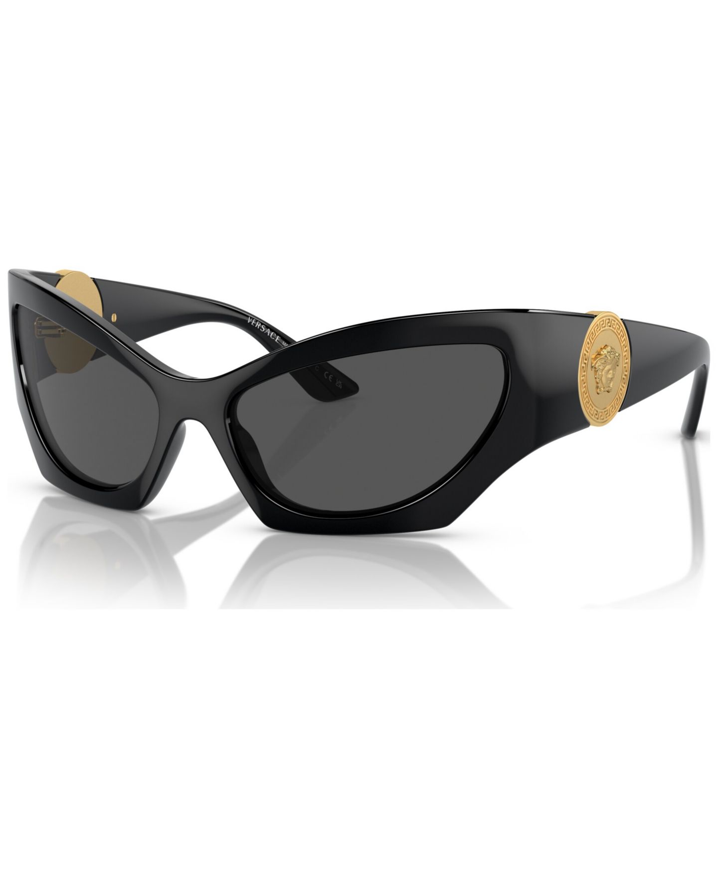 Женские солнцезащитные очки Versace Sunglasses, VE4450, цвет: Чёрный — фото 1