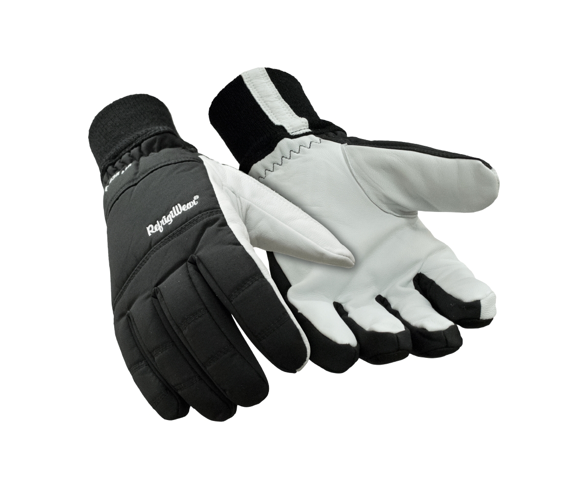 RefrigiWear Men's Nylon & Leather Glove - Insulated Work Gloves for Sub-Freezing Temperatures
