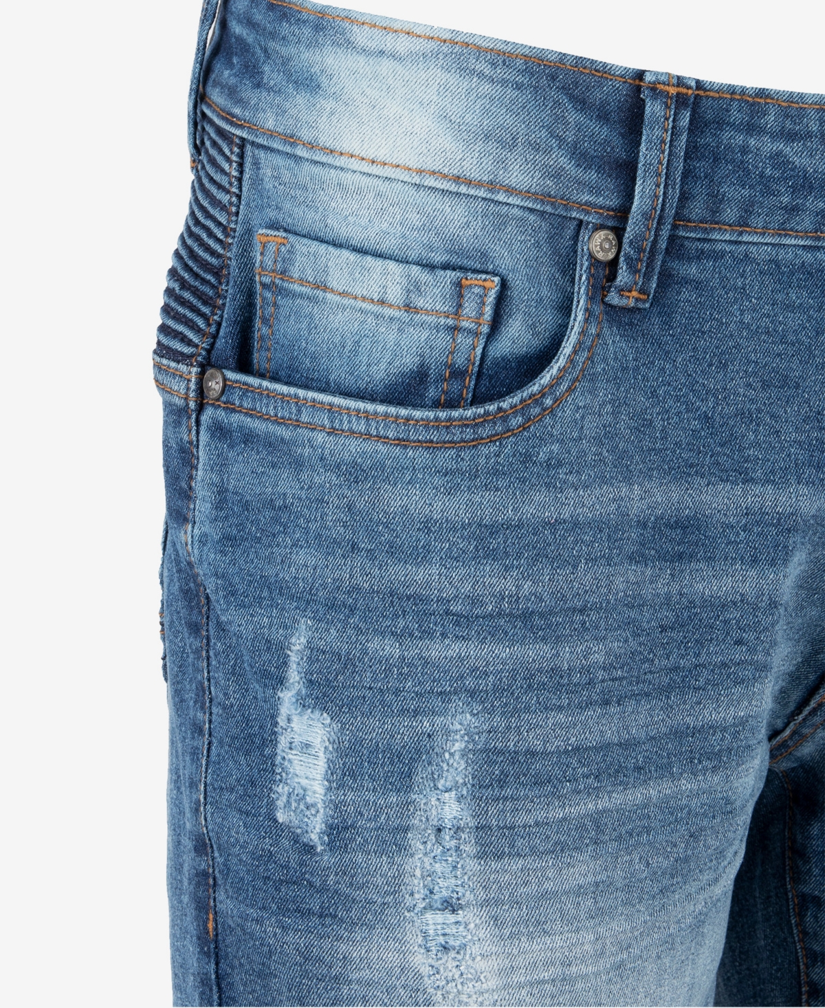 X-Ray Men's Regular Fit Moto Jeans
