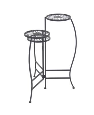 Metal Indoor Outdoor 3 Tier Floral Plant Stand 