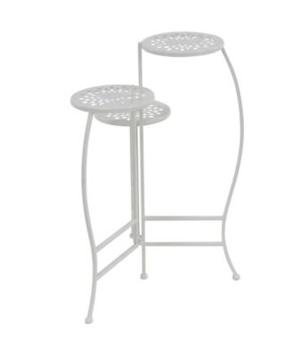 Metal Indoor Outdoor 3 Tier Floral Plant Stand 