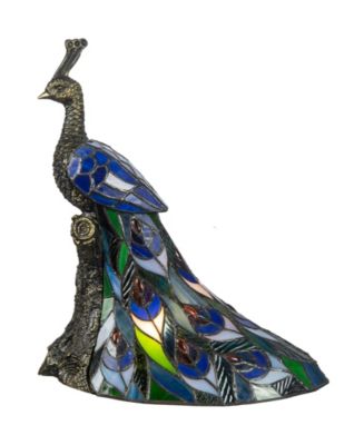 Dale Tiffany Galana Peacock Accent Lamp - Macy's