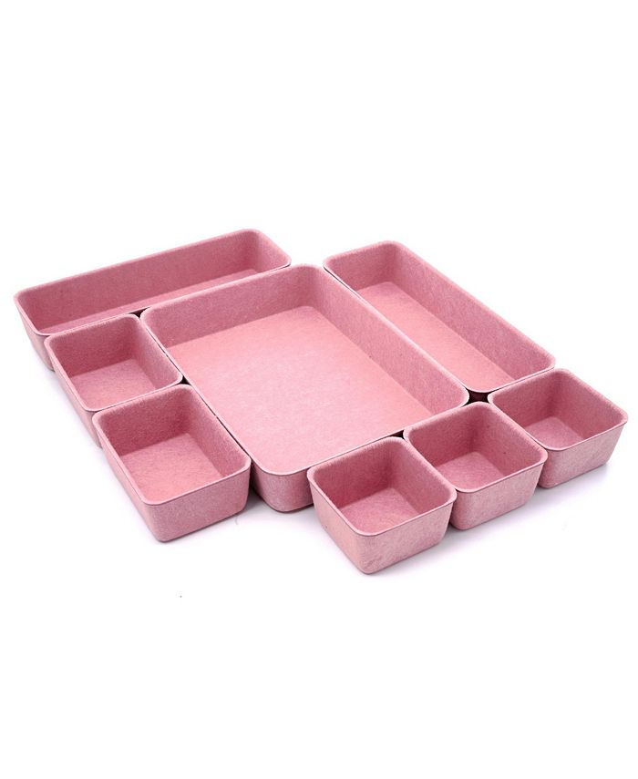 Welaxy Felt 8 Piece Drawer Organizer Tray Set Macy's