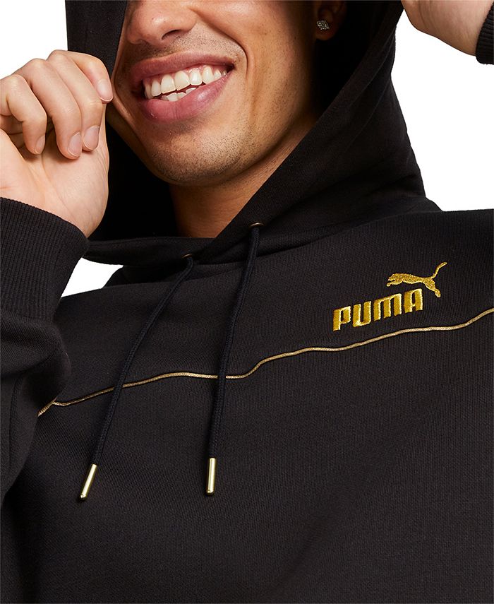 Puma Men's Essentials+ Minimal Gold Logo Hoodie - Macy's