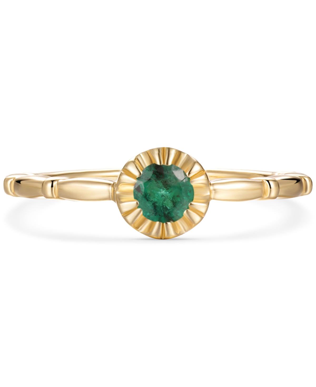 2-Pc. SetBridal Set (1/3 ct. t.w.) in 14k Gold-Plated Sterling Silver (Also in Ruby & Sapphire) - EMERALD