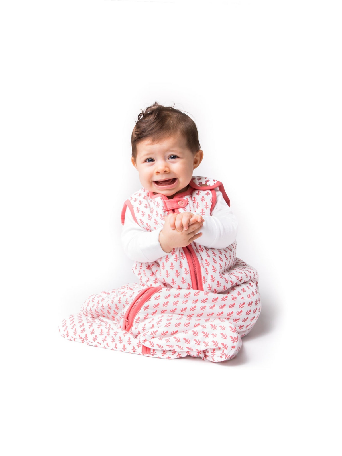 Malabar Baby Baby Certified Organic Block-Printed Handmade Lightweight Wearable Blanket Sleeping Bag,Extra Large (36-48M) - Pink city