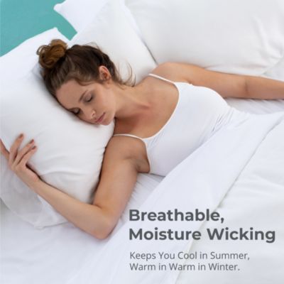 Resort Sateen Breathable Cooling Viscose 2-Pc. Pillowcase Set