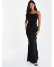 Macys black top maxi dress