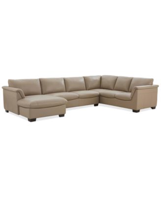 Macys deals leather couch