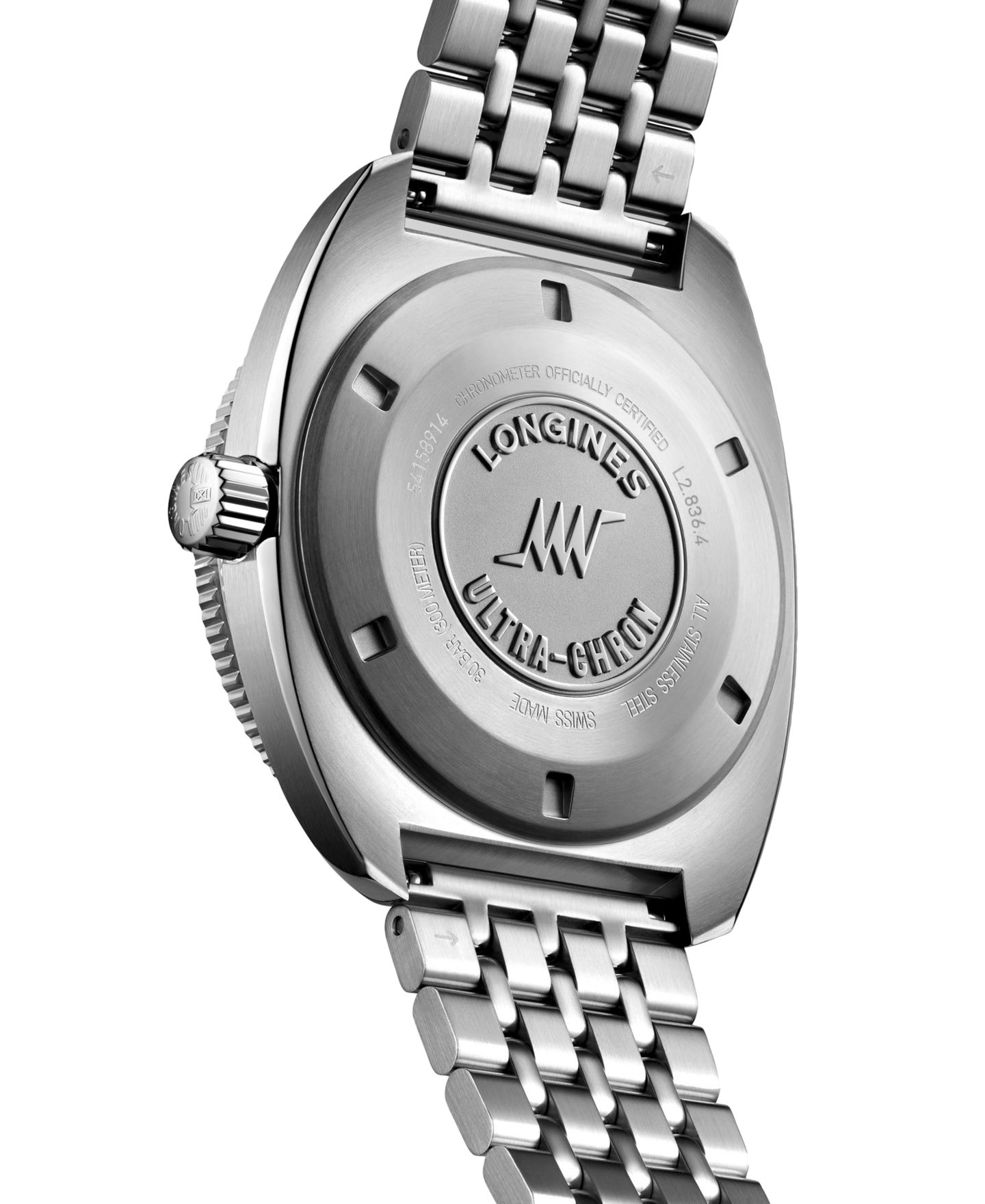 Мужские часы Longines Swiss Automatic Ultra-Chron Stainless Steel Bracelet Watch 43mm — фото 2