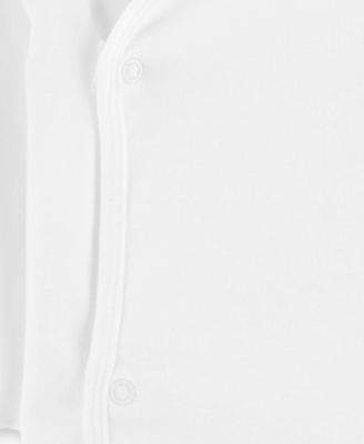 Baby Boys or Baby Girls Side Snap Cotton T Shirts, Pack of 4