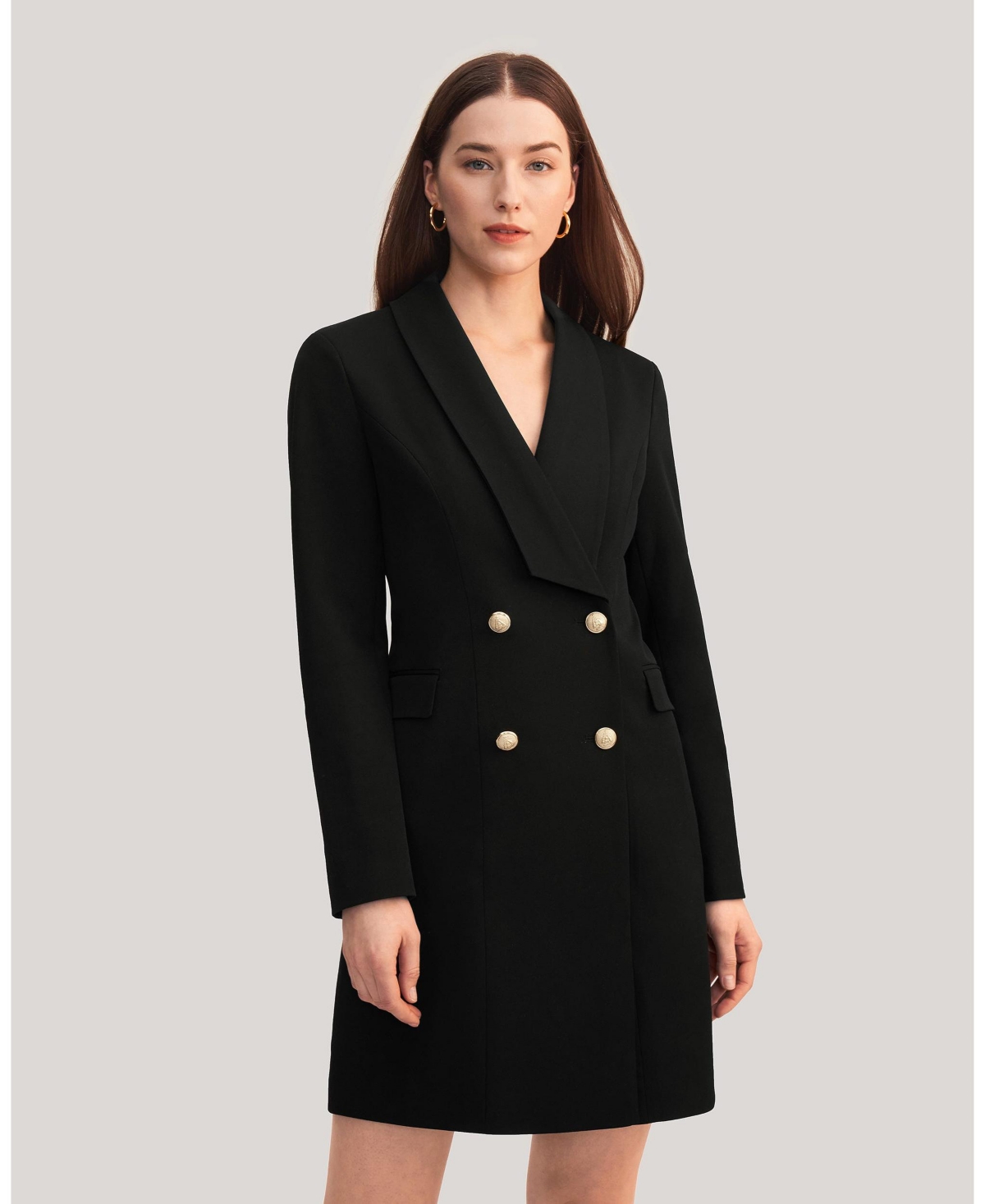 Lilysilk Timeless Silk Lined Blazer Dress For Women In Black