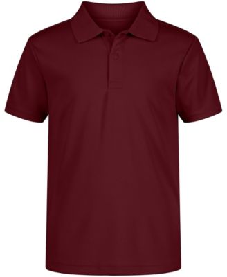 Big Boys Uniform Quick Dry Short Sleeve Performance Stretch Polo