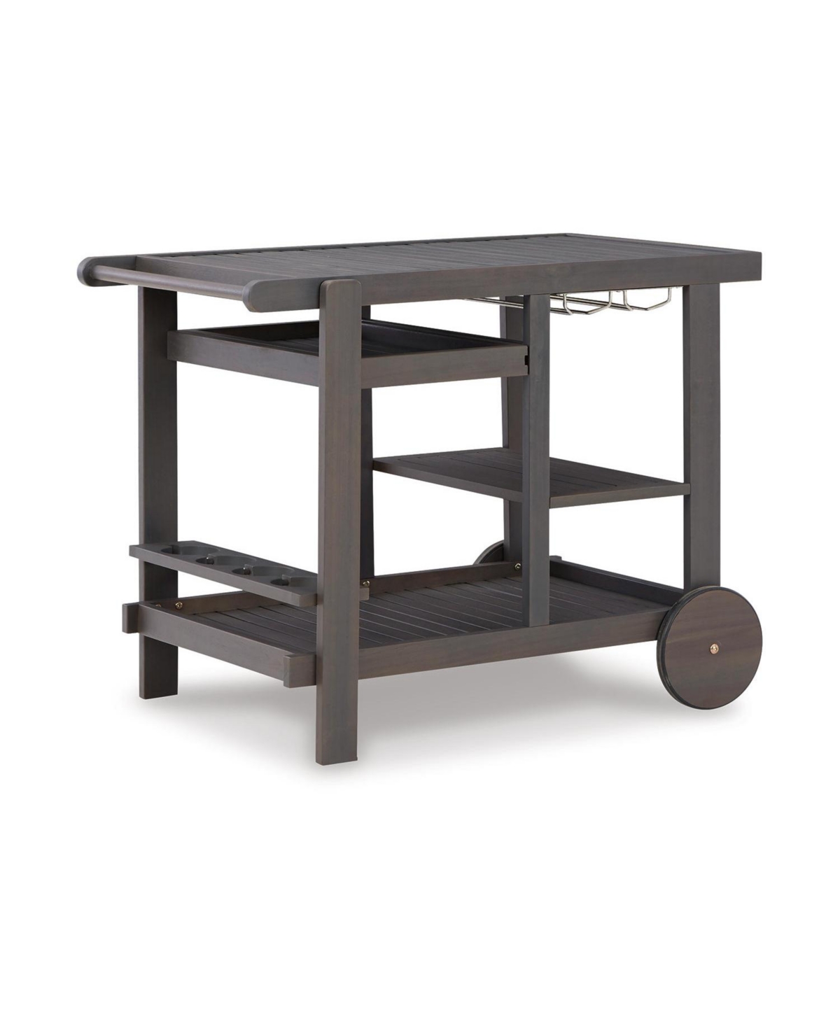 Signature Design By Ashley Kailani Serving Cart In Gray