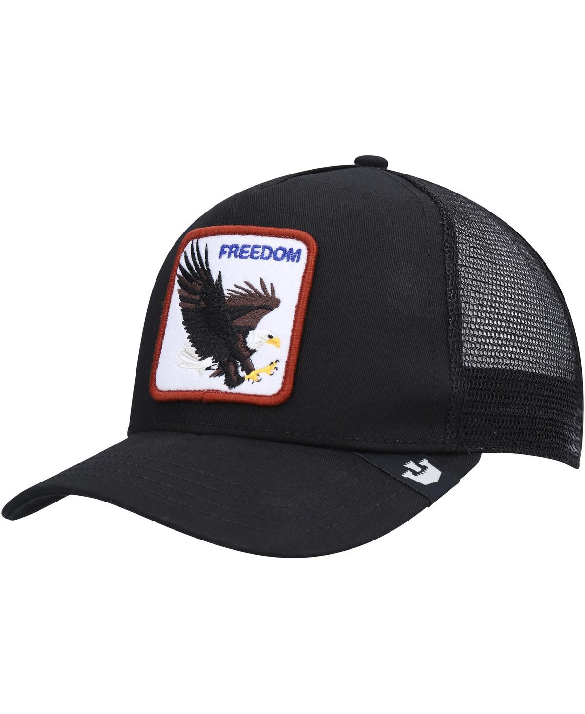 Shop Goorin Bros Men's . Black The Freedom Eagle Trucker Snapback Hat