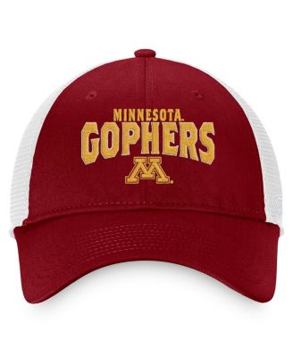 Men's Maroon, White Minnesota Golden Gophers Breakout Trucker Snapback Hat