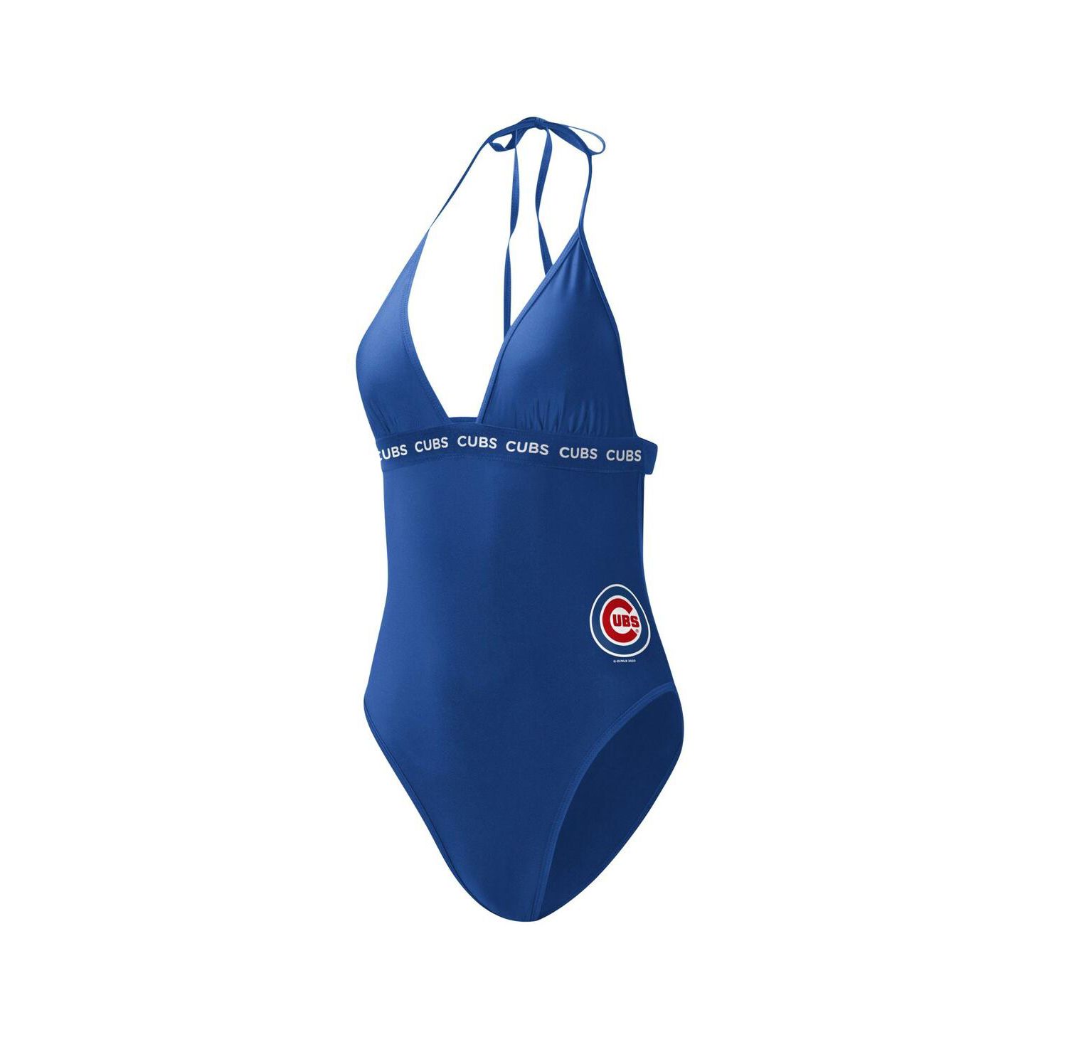 Women's Royal Chicago Cubs Full Count One-Piece Swimsuit