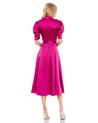 Women's Ieena Quarter Length Puff Sleeve A Line Dress