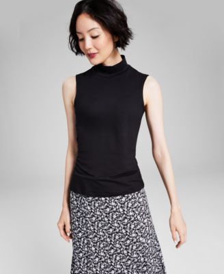 And Now This - Women's Mock-Neck Sleeveless Top