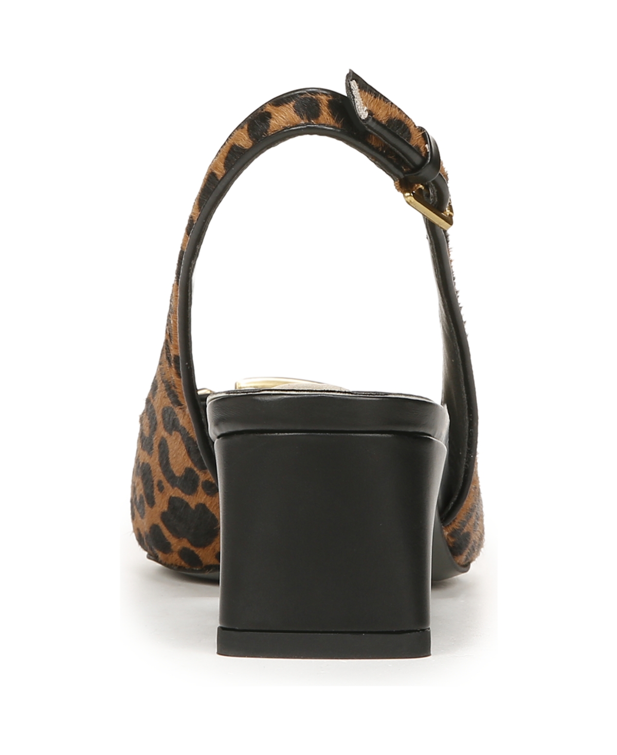 Franco Sarto Racer 5 Womens Calf Hair Animal Print Slingback Heels In Leopard Print Calf Hair