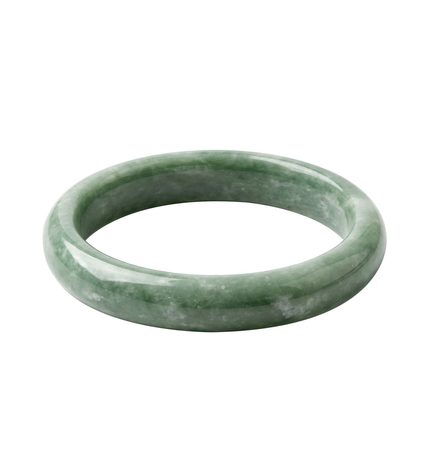 Tennis Opaque Jade-Green Gemstone Bangle