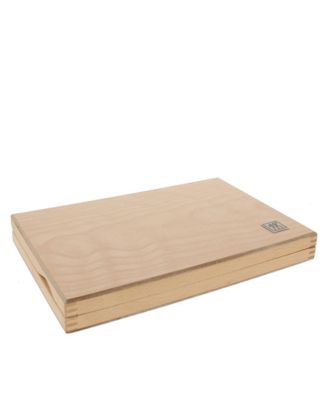 Contemporary 8-pc Stainless Steel Steak Knife Set w Wood Presentation Case