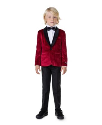 Toddler and Little Boys Padded Shoulders Dinner Jacket
