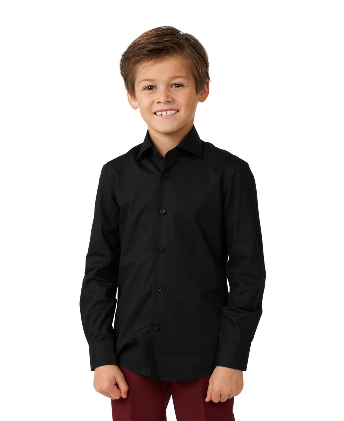 Shop Opposuits Big Boys Knight Long Sleeves Shirt In Black