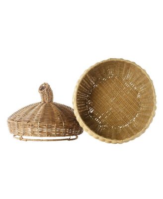 Kaplan Early Learning Acorn Washable Wicker Floor Basket
