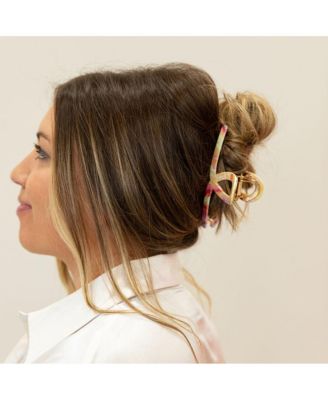 Looped Claw Clip - Hot Pink