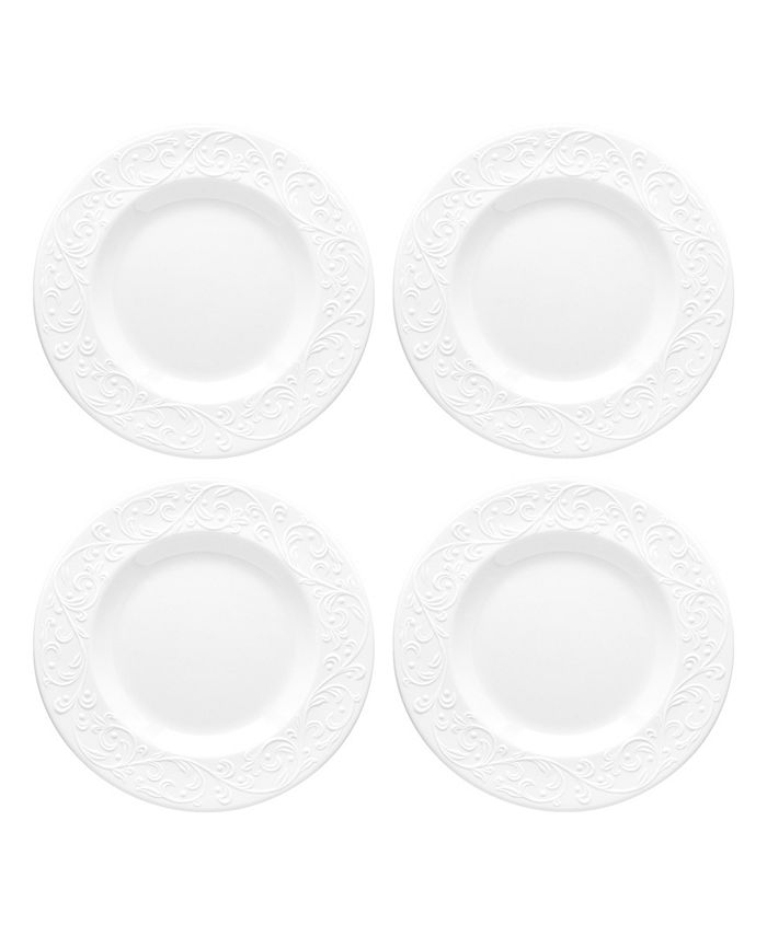 Lenox Opal Innocence Carved 4Piece Accent Plate Set Macy's