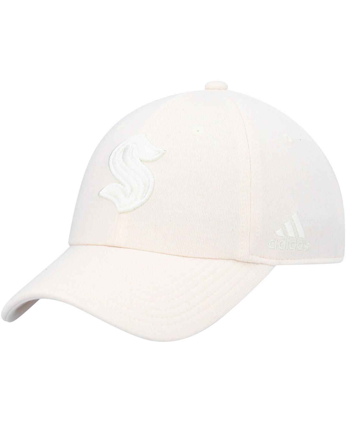 Shop Adidas Originals Men's Adidas Cream Seattle Kraken Slouch Adjustable Hat