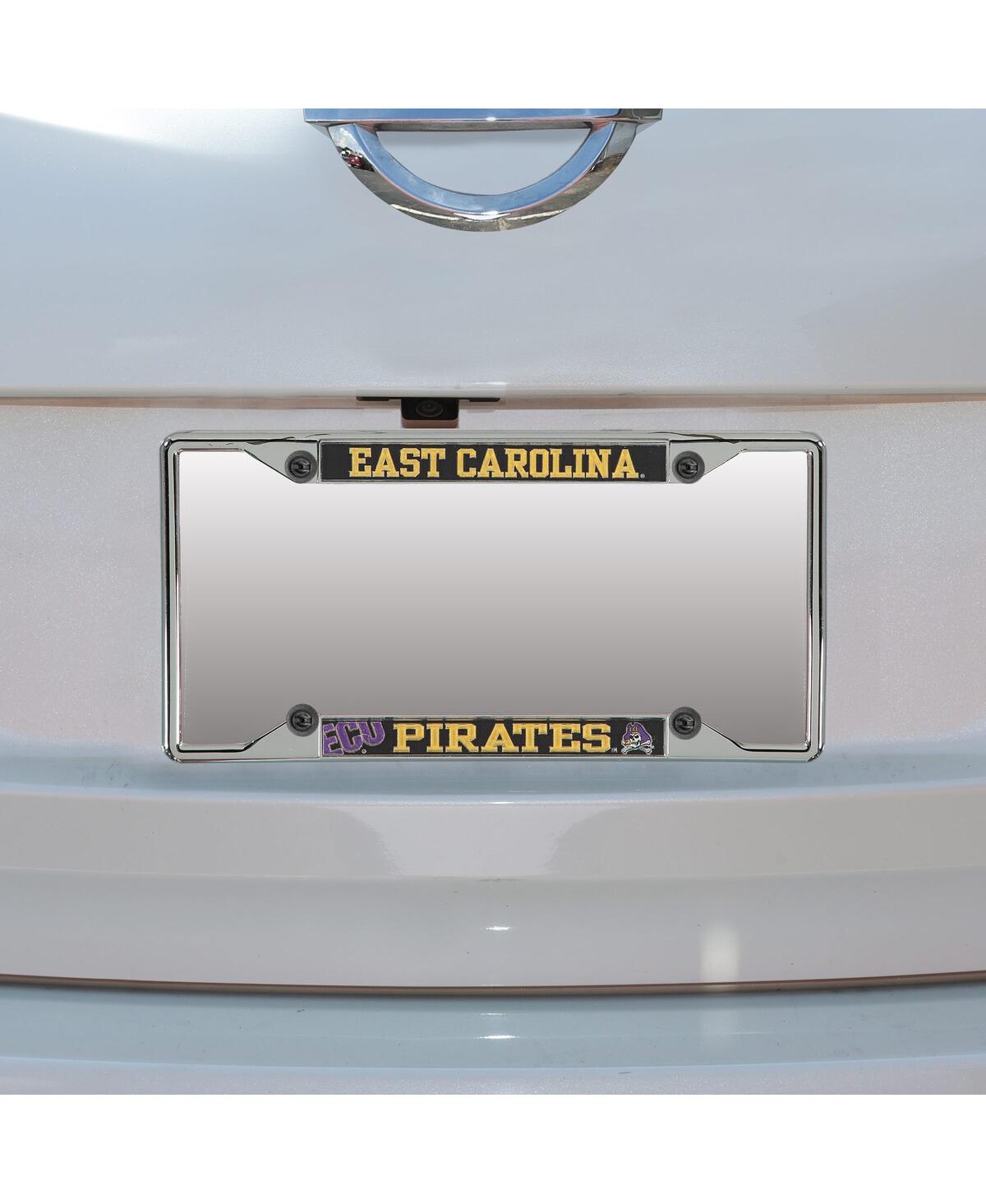 Stockdale East Carolina Pirates Small Over Small Mega License Plate Frame In Gray