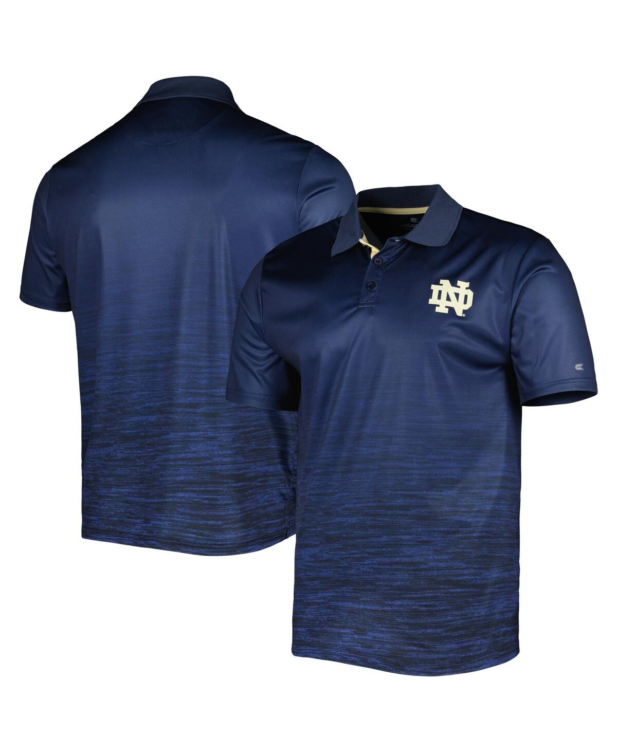 Colosseum Men's  Navy Notre Dame Fighting Irish Marshall Polo Shirt