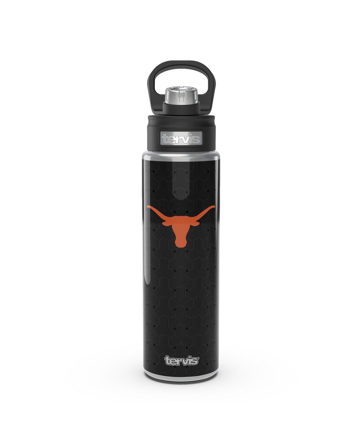 Tervis Tumbler Texas Longhorns 24 oz Weave Stainless Steel Wide Mouth Bottle In Black