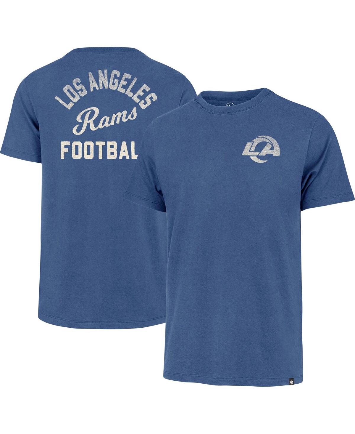 47 Brand Men's ' Royal Los Angeles Rams Turn Back Franklin T-shirt