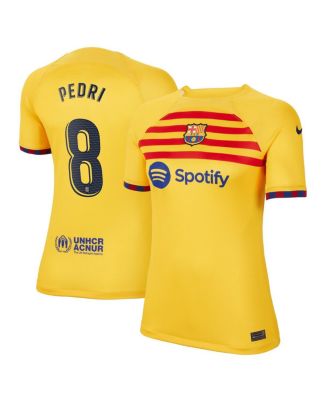 Nike Women's Pedri Yellow Barcelona 2022/23 Fourth Breathe