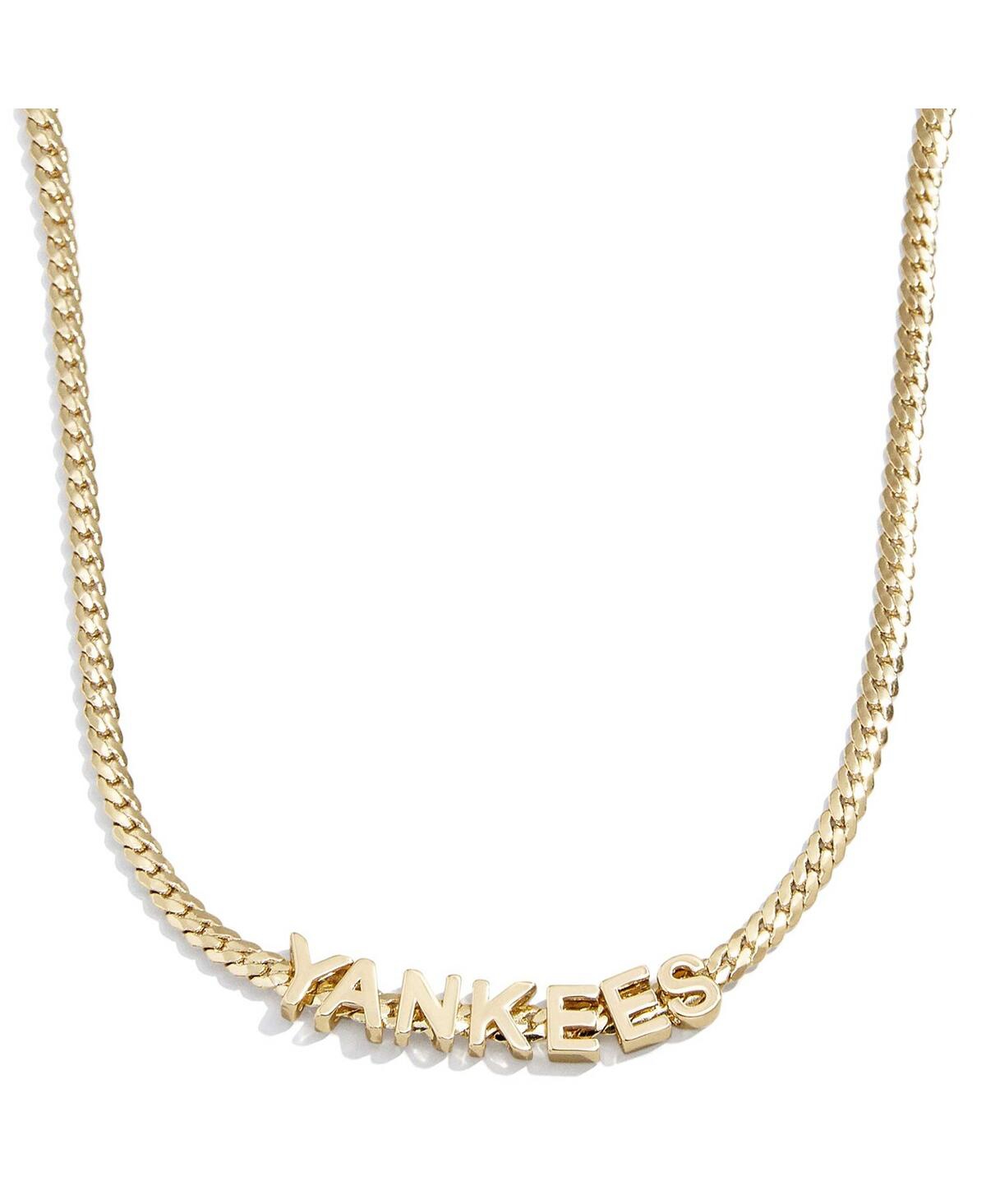 Baublebar Women's  New York Yankees Curb Necklace In Gold-tone